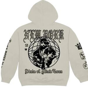 Nasty NAS N.Y. State of Mind Tour 2023 HOODIE Mens Size M Official Merch New
